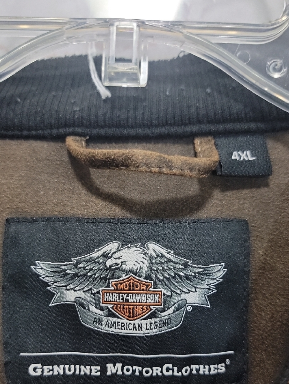 Harley-Davidson Men's Dark Brown Zip-Front Shirt Jacket - Picture 2 of 5